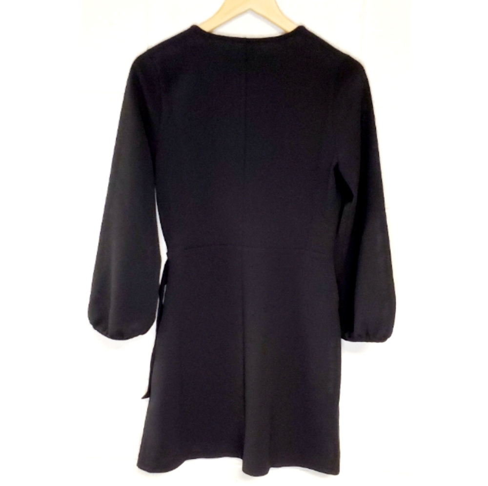 NWT Madewell Long Sleeve Faux Wrap Dress - Picture 4 of 7